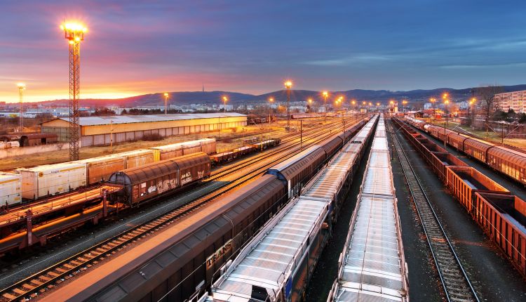 Train freight – Cargo railroad industry