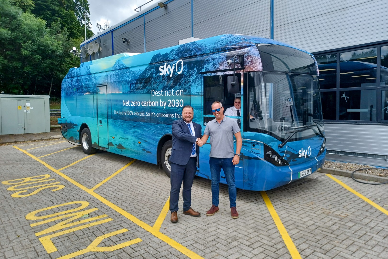 Sky staff shuttles go electric with BYD ADL partnership, Dawsongroup and Cobra