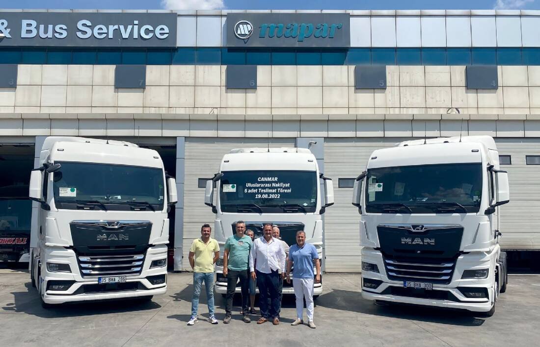 CANMAR Lojistik'in Yeni Yatırımında Tercihi MAN TGX!