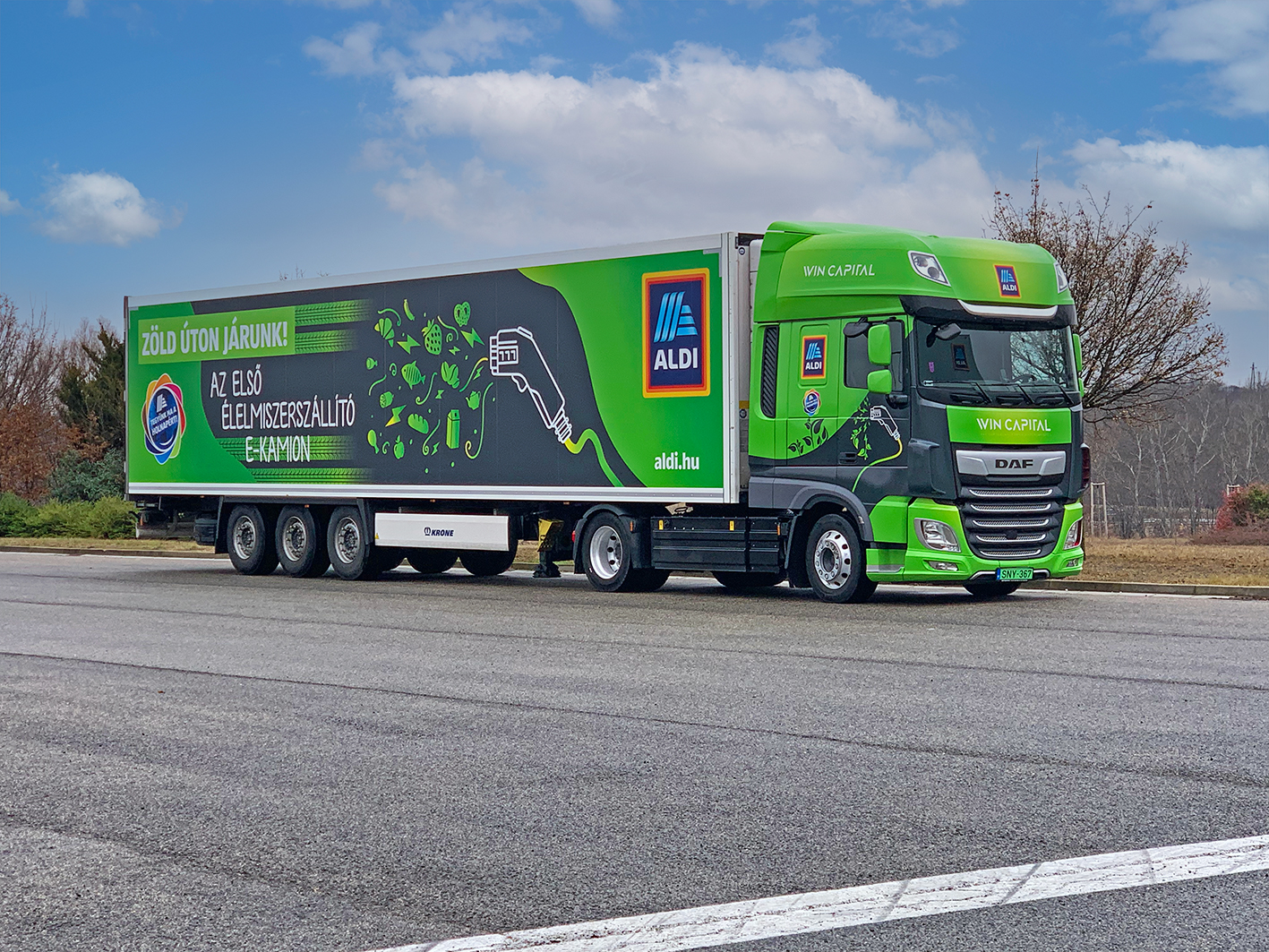 Electrically Powered Trucks In Food Distribution WIN Capital Group Cool Liners for Aldi in Hungary