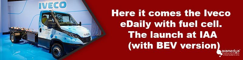 Here it comes the Iveco eDaily with fuel cell. The launch at IAA (with BEV version)