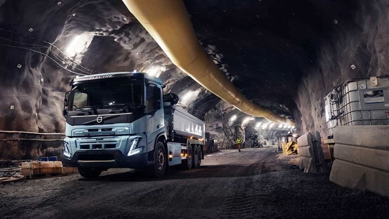 Volvo Trucks and Boliden collaborate on deployment of underground electric trucks for mining