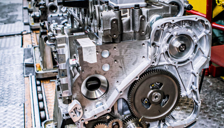 Cummins L9N engine on the production line at Darlington Engine Plant